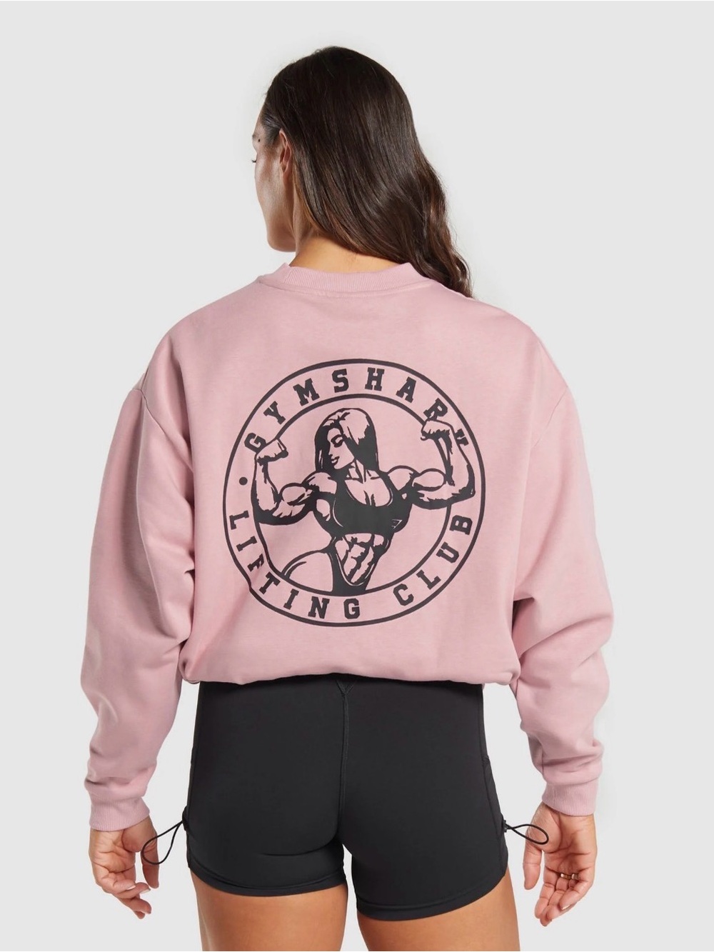 Gymshark Pink Graphic Lifting Club Sweatshirt